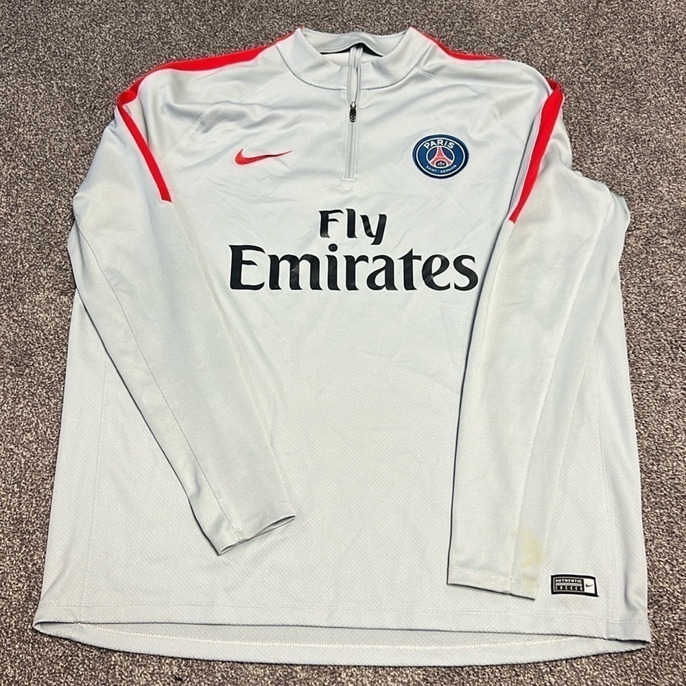 Nike Paris Saint-Germain PSG Squad Drill Top Grey Size XXL 809738-013